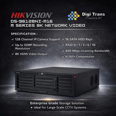 NVR DS-96128NI-M16/R 128-ch 3U 4K